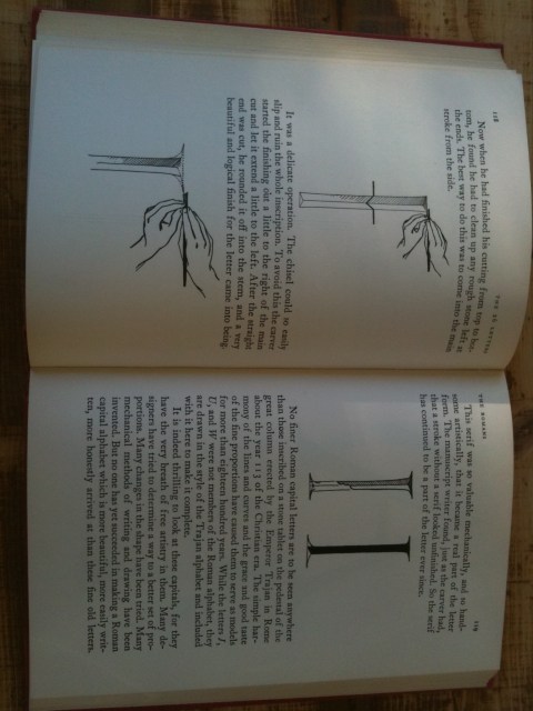 Serifenes opphav i steinhugging