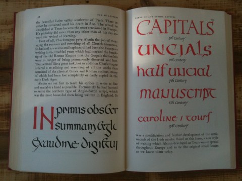 Trinn i utviklingen fra versaler til minuskler