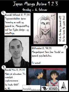 Plakaten for Japan Manga Anime i Arendal