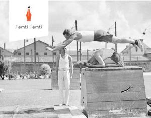 Programflyer på Femti Femti #2. Design av Minsk.